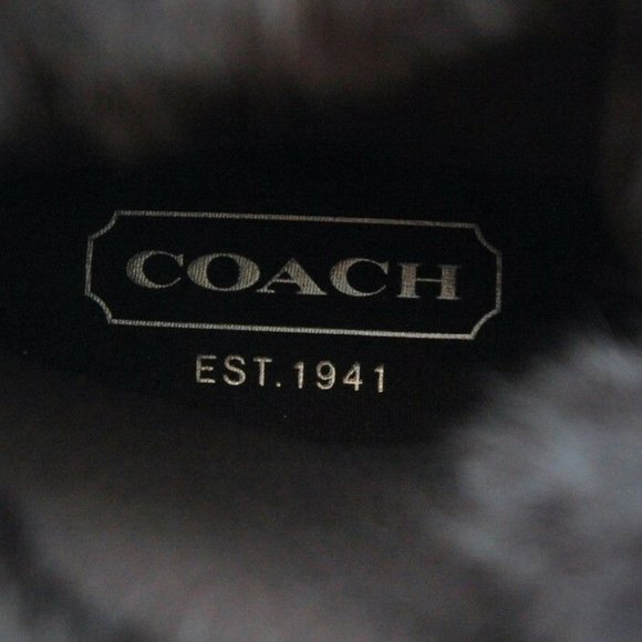 Coach JENNIE Op Art Jacquard Lace-Up Rabbit Boot - Picture 7 of 7